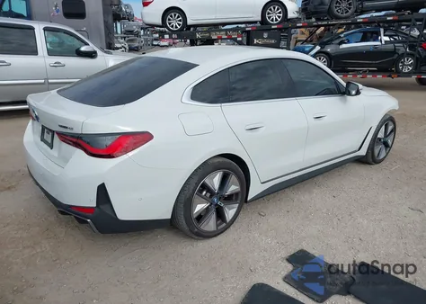 2024 BMW I4 Gran Coupe Edrive40 z USA, uszkodzony, nr VIN WBY73AW07RFR85036